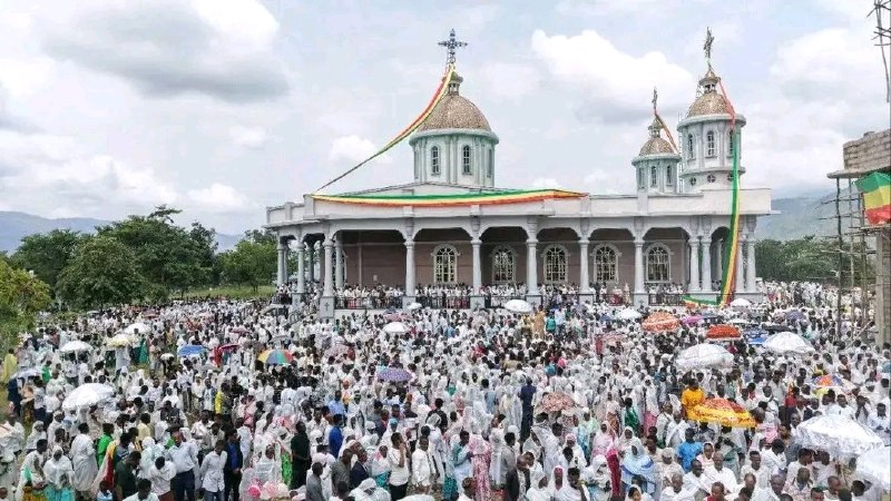 የቅዱስ ገብርኤል የንግስ በዓል በጎፋ ዞን ሣውላ ከተማ የዱዛ ቅዱስ ገብርኤል ቤተክርስቲያን  በድምቀት ተከበረ።